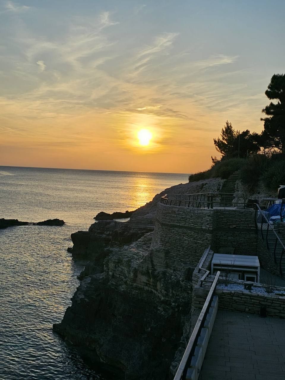 Sunset on the cliffs